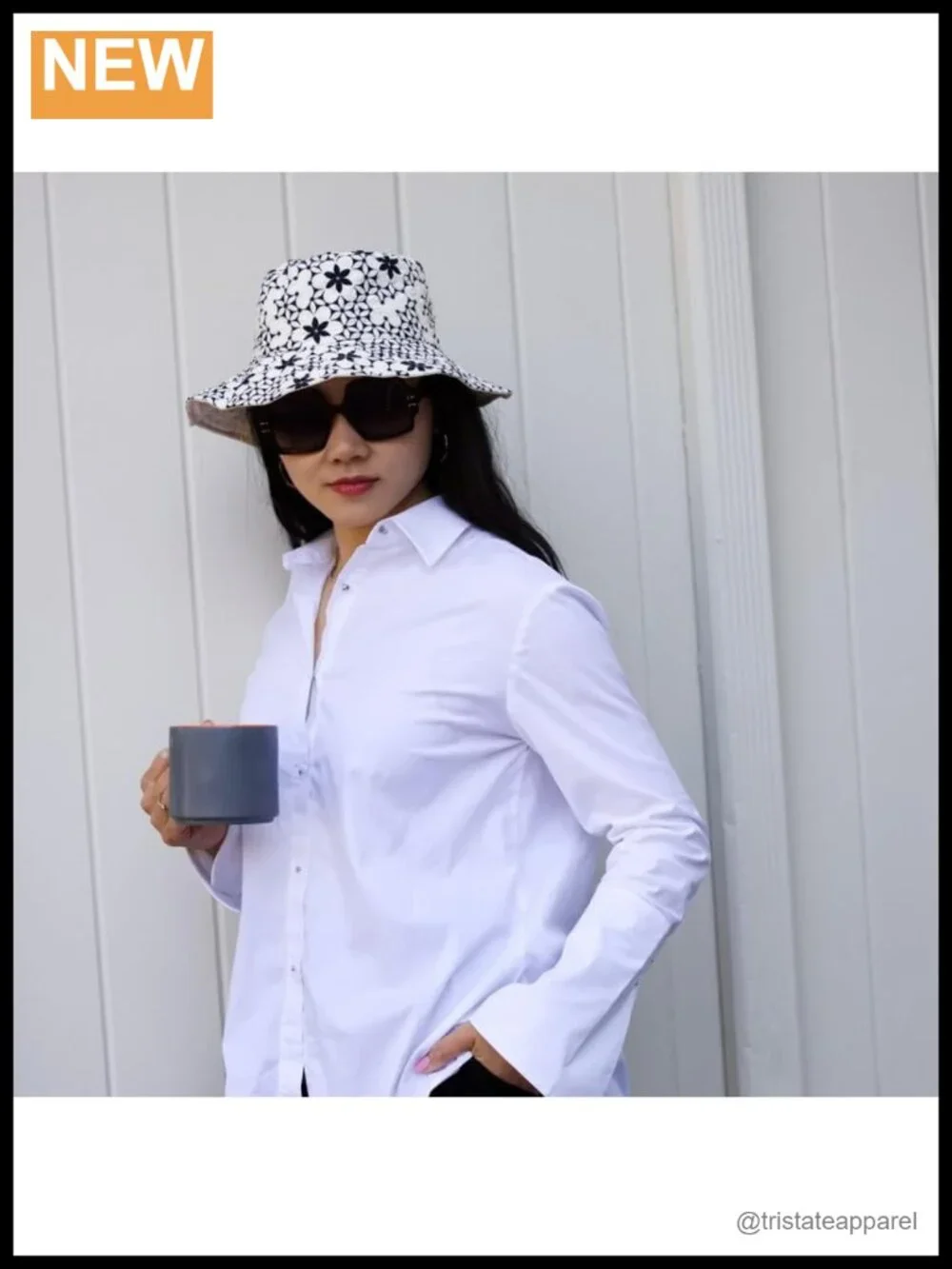 La Valentina NYC Women's Floral Bucket Hat - 100% Polyester - Packable & Wide